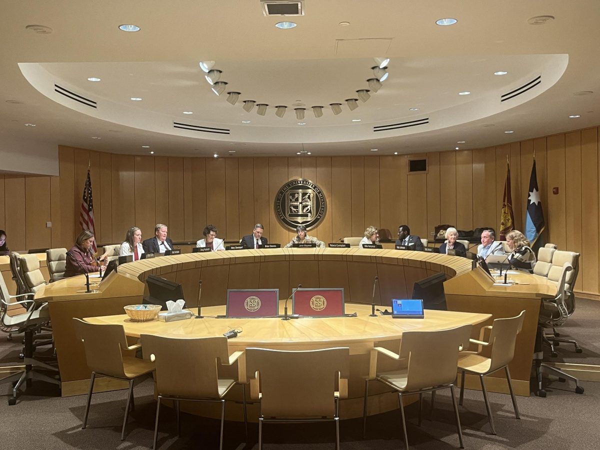 Regents met in the boardroom on Friday.